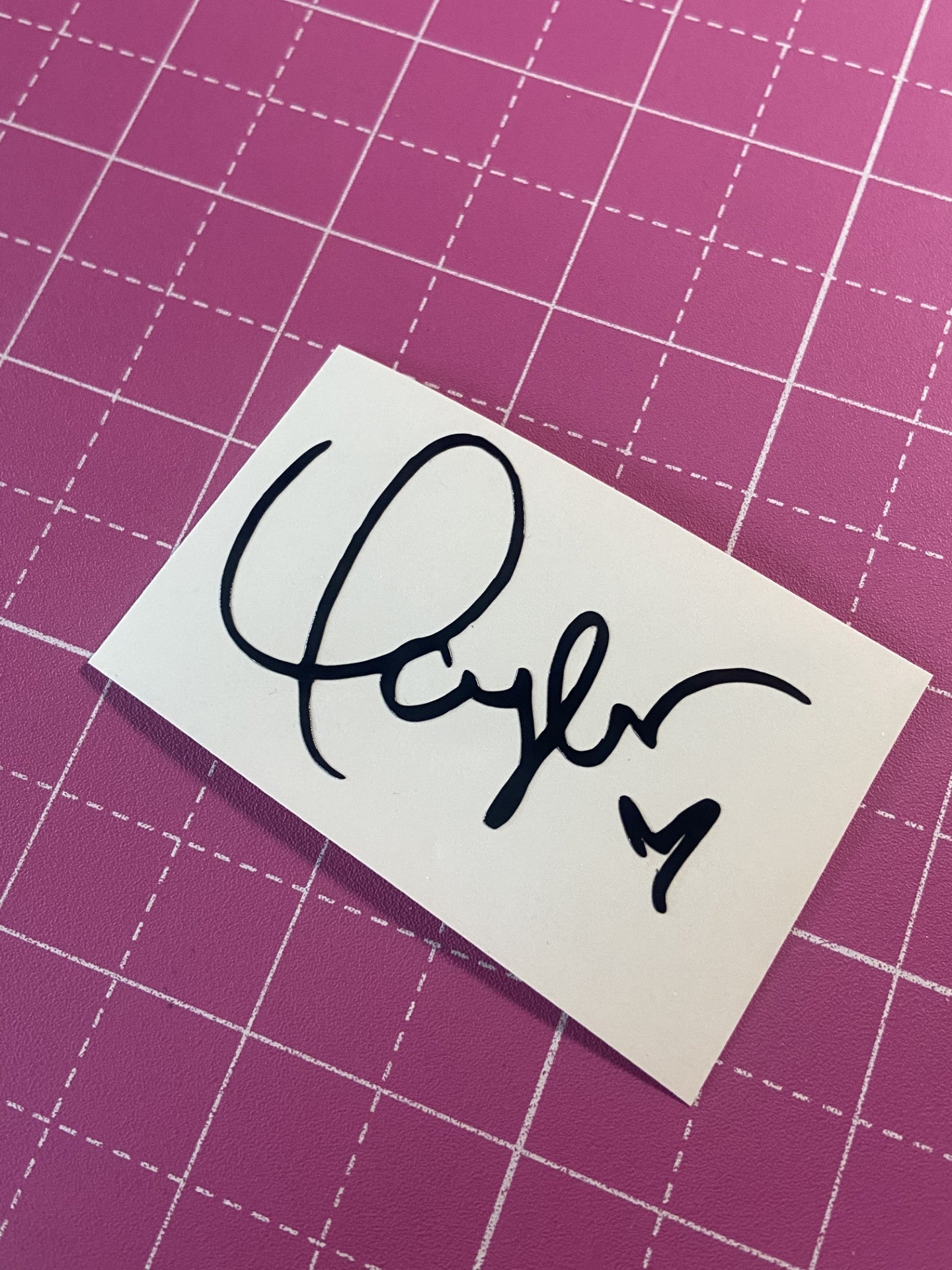 Taylor Swift Signature Vinyl Decal Sticker in Black