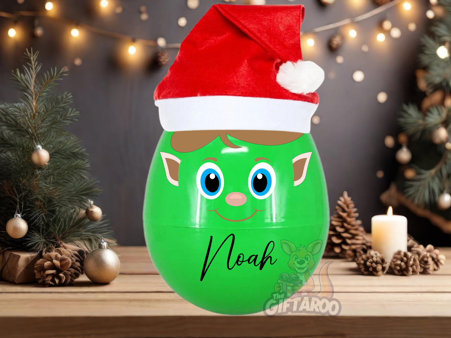 Elf Giant Fillable Personalised Egg | Christmas | Gift Box | Christmas Eve