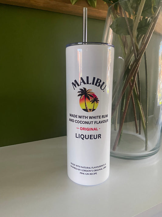 Whoopsie Daisy Item - Malibu Inspired 20oz Stainless Steel Tumbler - With Straw And Lid