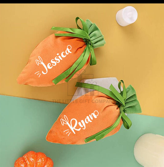 Personalised Easter Carrot Bag | Easter Egg Hunt | Easter Bunny | Treat Bag | Easter Gift