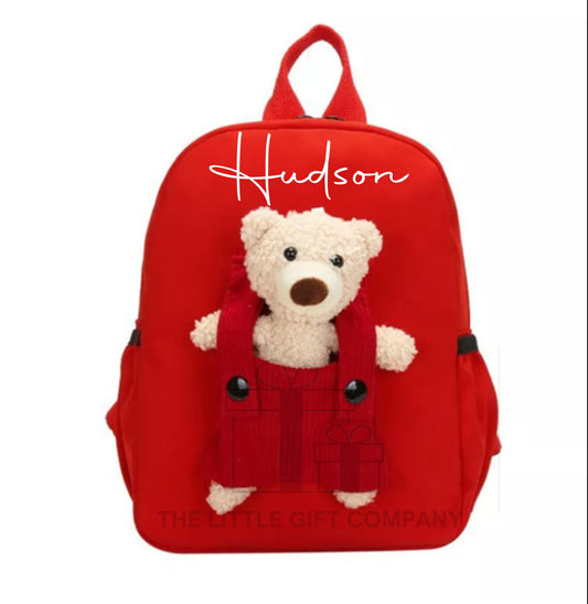 Personalised Children's Teddy Backpack Bag