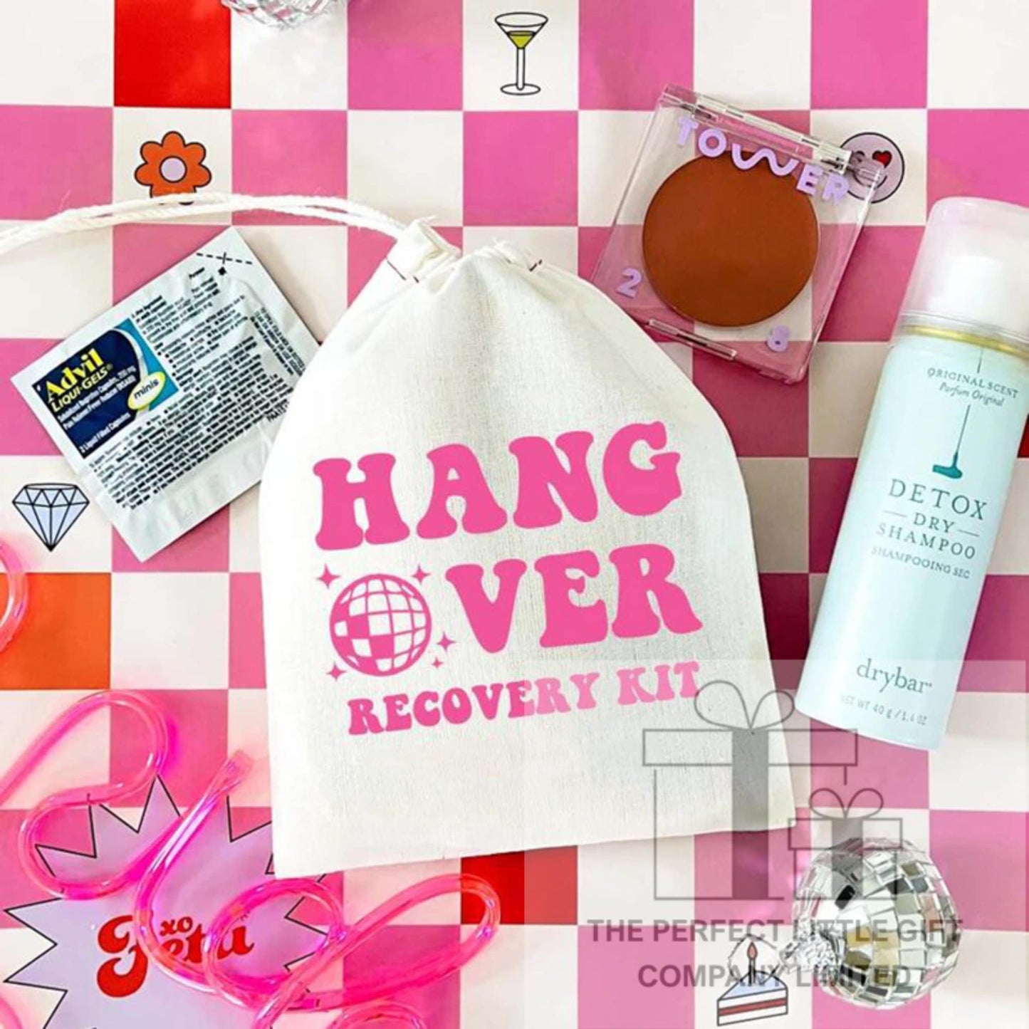 Disco Ball Hangover Kit Bag | Drinking Recovery Kit | Wedding Party Favours | Hen Party Favours | Stag Do Gift | Survival Kit | Groovy